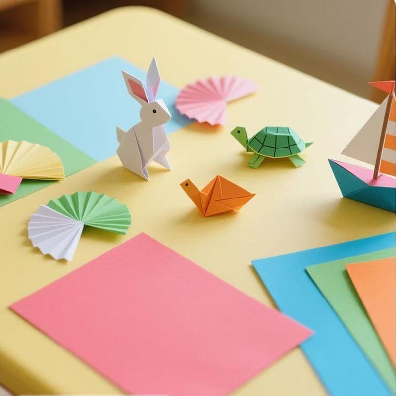 YOUNGWELL A4 Colored Paper 100 Sheet, Craft Art Papers for Origami, Crafts & Thin Copy Construction Paper for School, Office Classroom Supplies Arts Drawing - Image 4